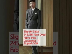 Ελαστικός 245GSM Νήμα χρωματισμένο ύφασμα Τρίχωμα ΤΡ Τρίχωμα OEM