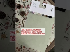 75% Πολυέστερ 25% Νάιλον 150CM 150GSM Για εξωτερικές δραστηριότητες