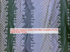 Σύνθετο γραφένιο γραφικό έντυπο ύφασμα αγωγική PU ταινία ψηφιακή κλωστοϋφαντουργική εκτύπωση